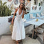 Deep V Halterneck Large Hem Dress