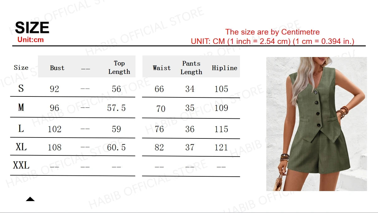 Elegant Solid Vest & Shorts Set