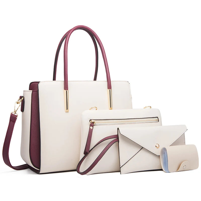 Versatile Four-Piece Handbag Ensemble