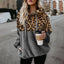 Leopard Montage Thermal Hooded Sweatshirt