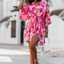Boho Bloom Mini Dress