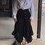 Asymmetrical Pleated Maxi Skirt