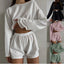 Long Sleeve 2 Piece Loose Loungewear Set