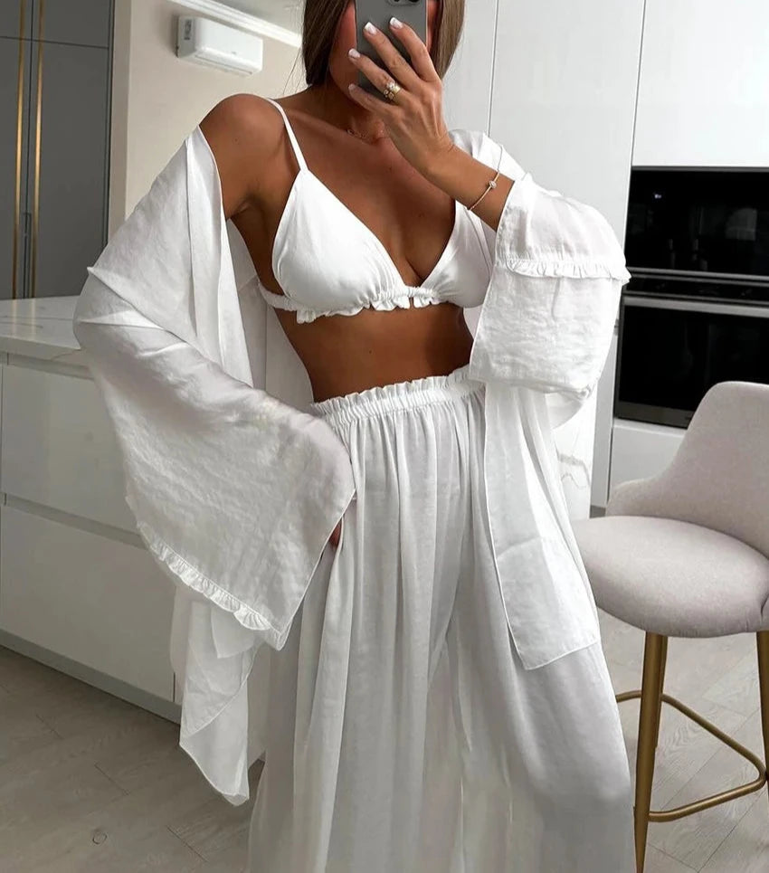 Breezy White 3-Piece Outfit