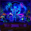 Fluorescent Blacklight Tapestry