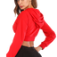 Short Pullover Crop Top Hoodie