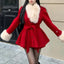 Elegant Wool Vintage Faux Fur Coat