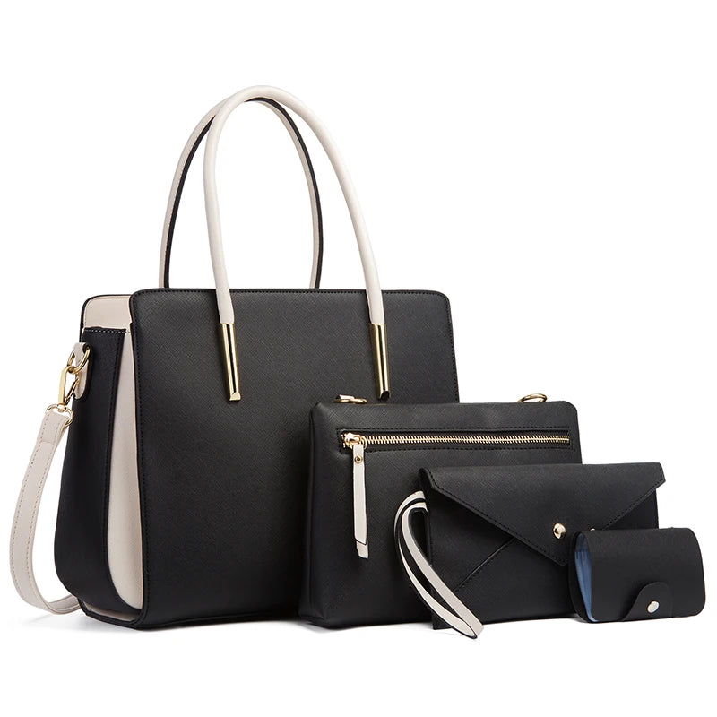 Versatile Four-Piece Handbag Ensemble