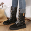 Mid Calf Platform Boots for Women