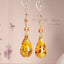 Amber Dew Sterling Silver Drops