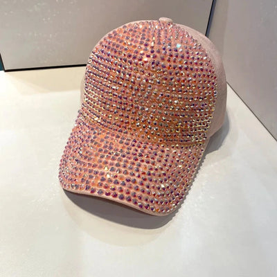 Glam Snap Rhinestone Baseball Cap