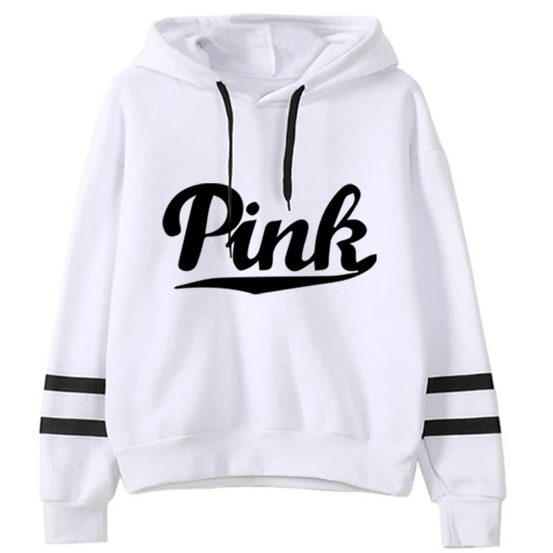 Women's Long-Sleeved Pink Hoodie