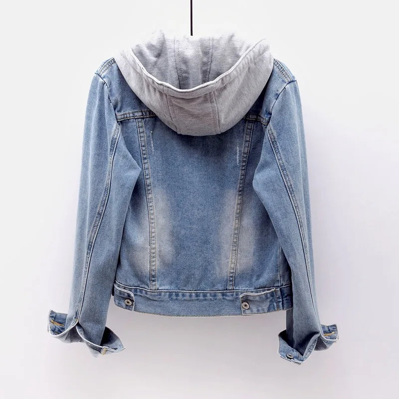 Slim Denim Hoodie