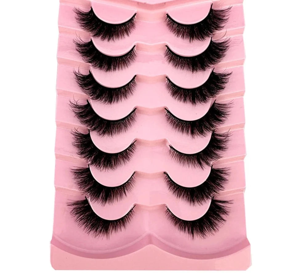 Fluffy Faux Mink Cat Eyelashes