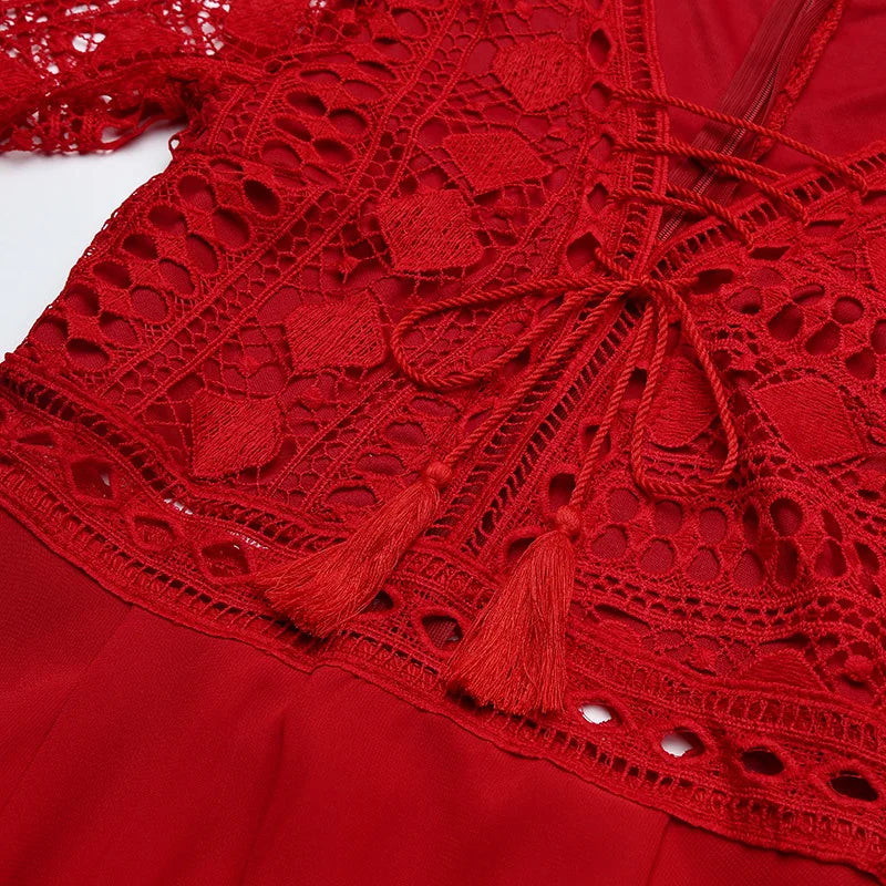 Flounce Detail A-Line Mini Dress for Women
