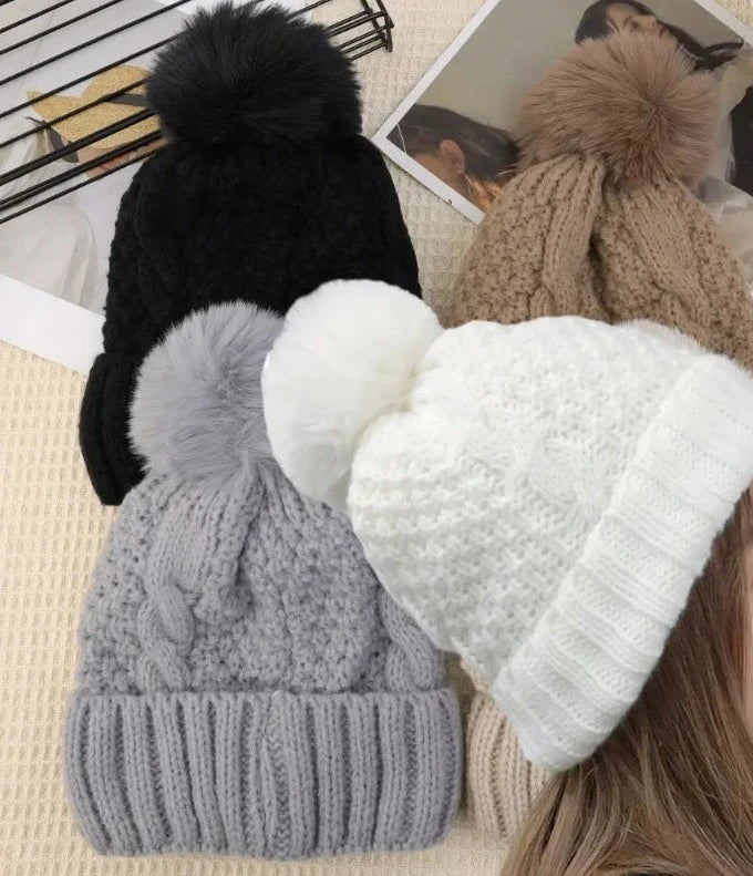 Plush Wool Knitted Hat