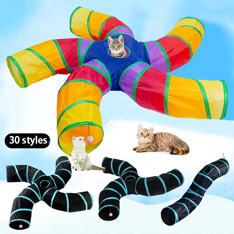 Foldable Pet Cat Tunnel Toys