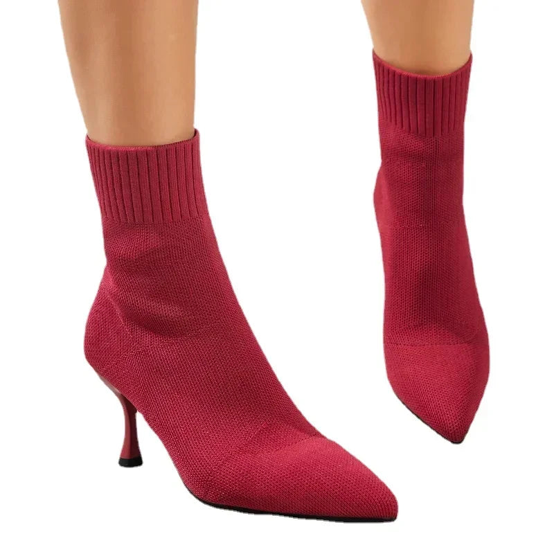 Women's Elastic Sock Boots