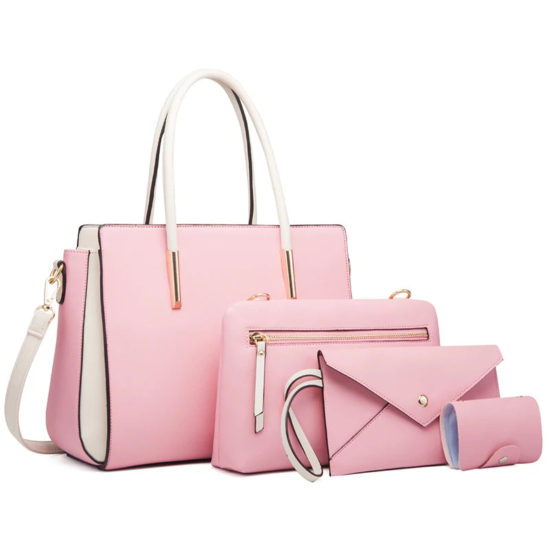 Versatile Four-Piece Handbag Ensemble