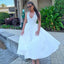 Deep V Halterneck Large Hem Dress