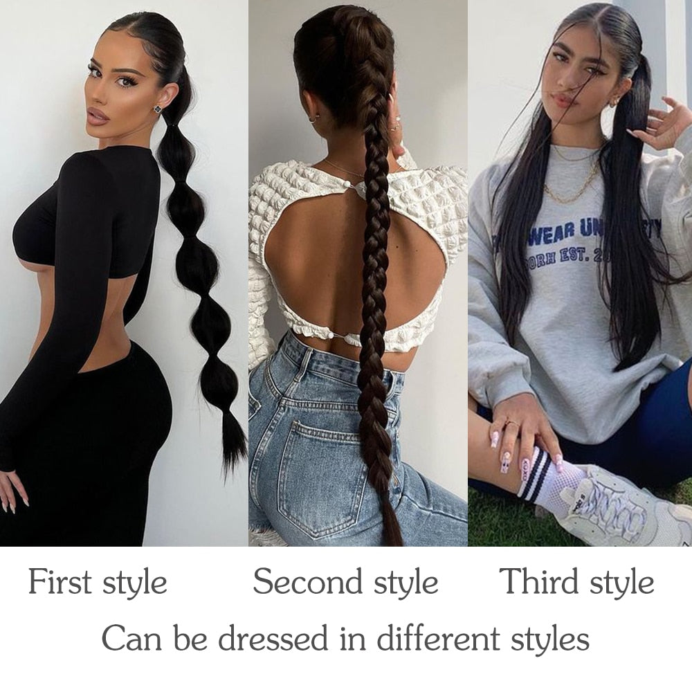 Braided Ponytail Hair Extension