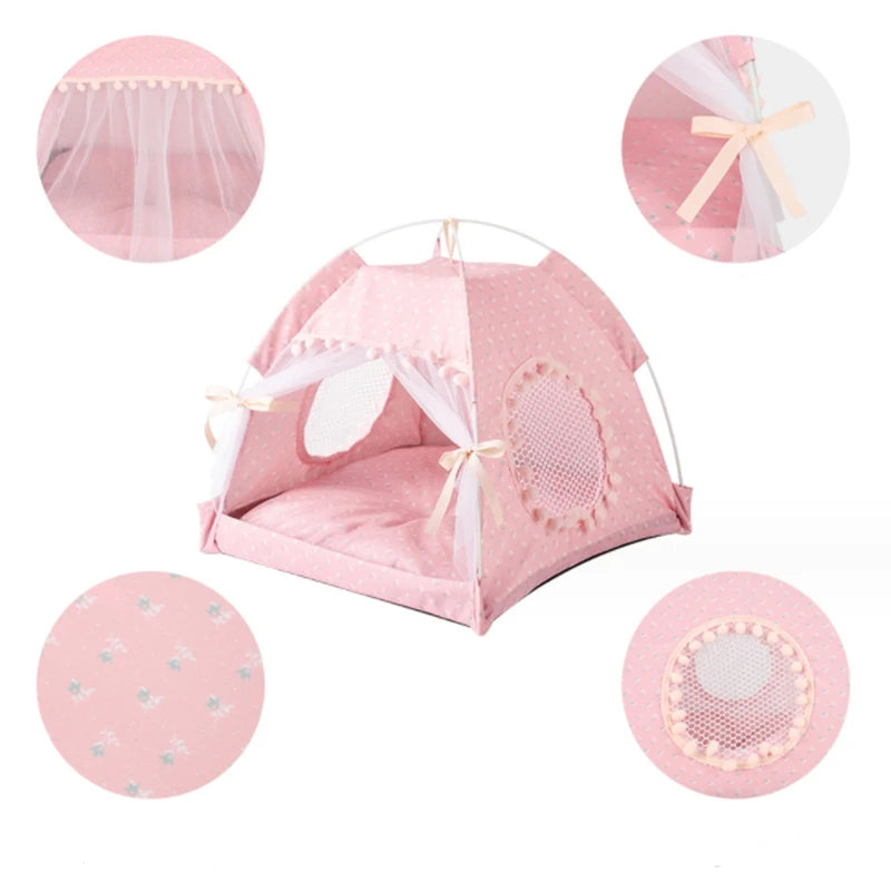 Sweet Princess Foldable Cat/Dog Bed