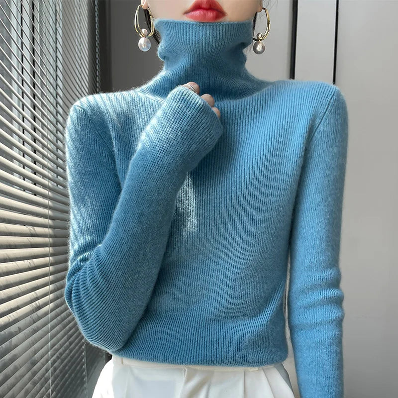 Pullover Turtleneck Cashmere Sweater