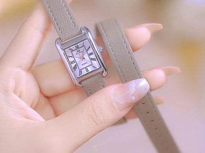 Square Genuine Leather Quartz Watches