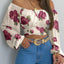 Women Off Shoulder Lantern Sleeve Blouse