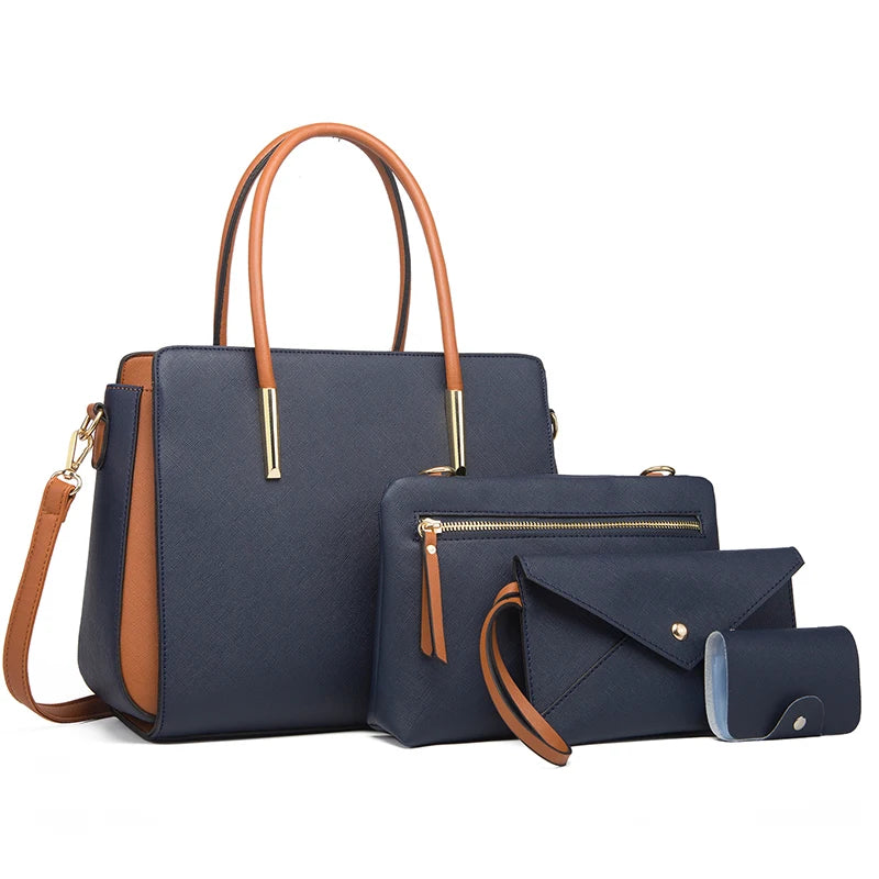 Versatile Four-Piece Handbag Ensemble