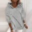 Women's Pop Hot Sequin Printed Loose Hoodie