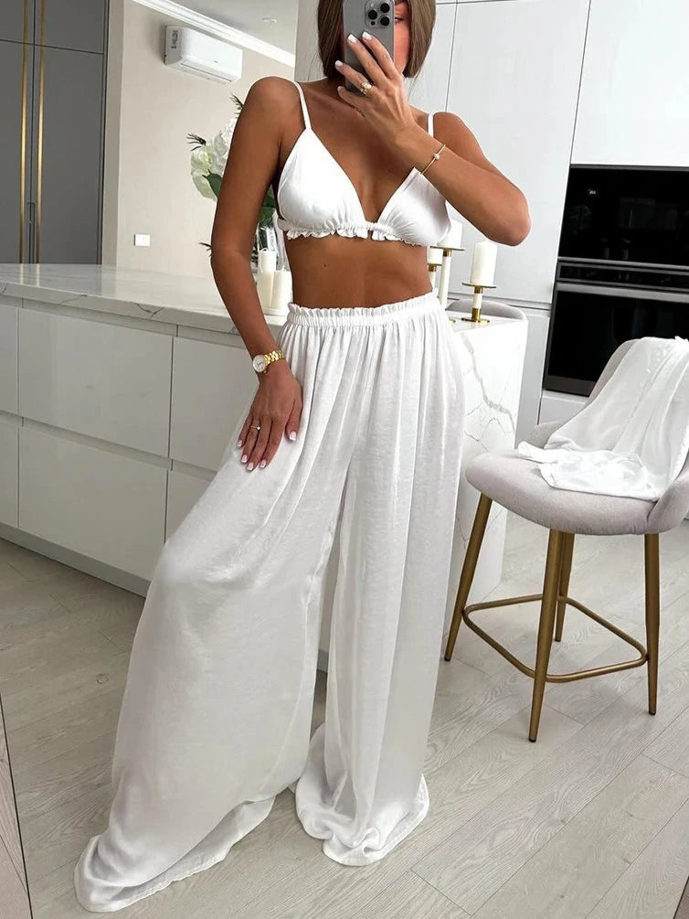 Breezy White 3-Piece Outfit