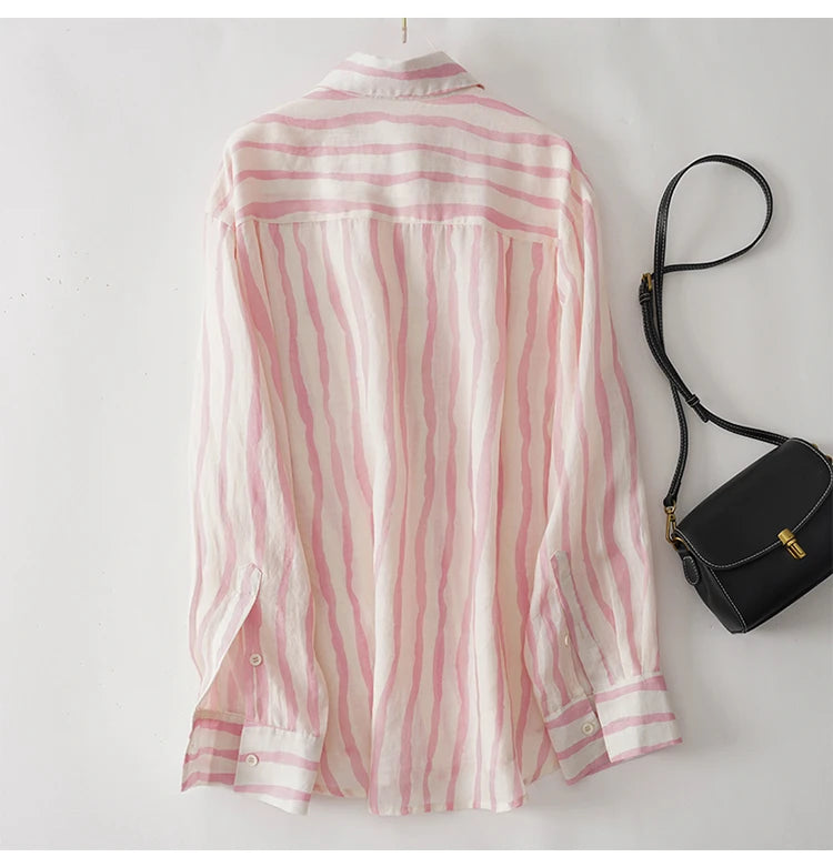 Stylish Striped Women's Blouse