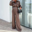 2-Piece Satin Pant Suit for Women