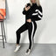 Stripe-Detail Hooded Sweatshirt & Sweatpants Set