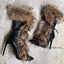 Pointed Toe Fur Boots