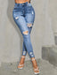 Slim Fit High Stretch Distressed Jeans