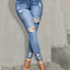 Slim Fit High Stretch Distressed Jeans