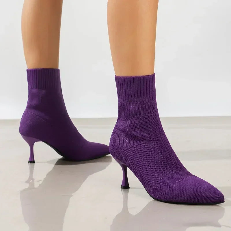 Women's Elastic Sock Boots