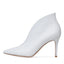 Women's Crescent Cutout Pointed Toe Stiletto Ankle Boots