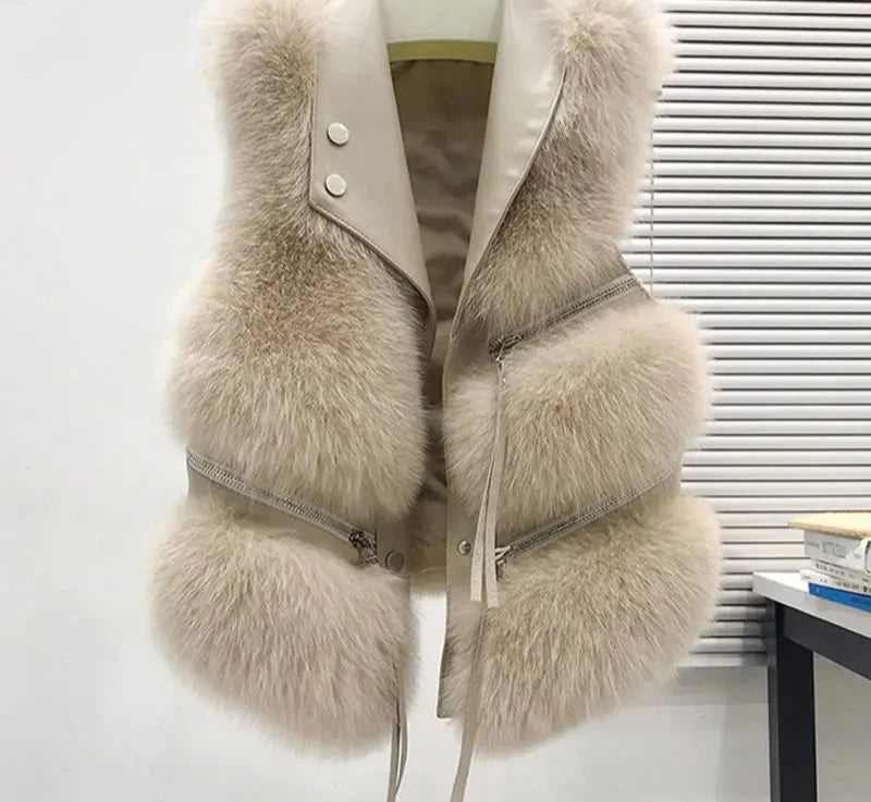 Fashion-Ready Faux Fur Vest