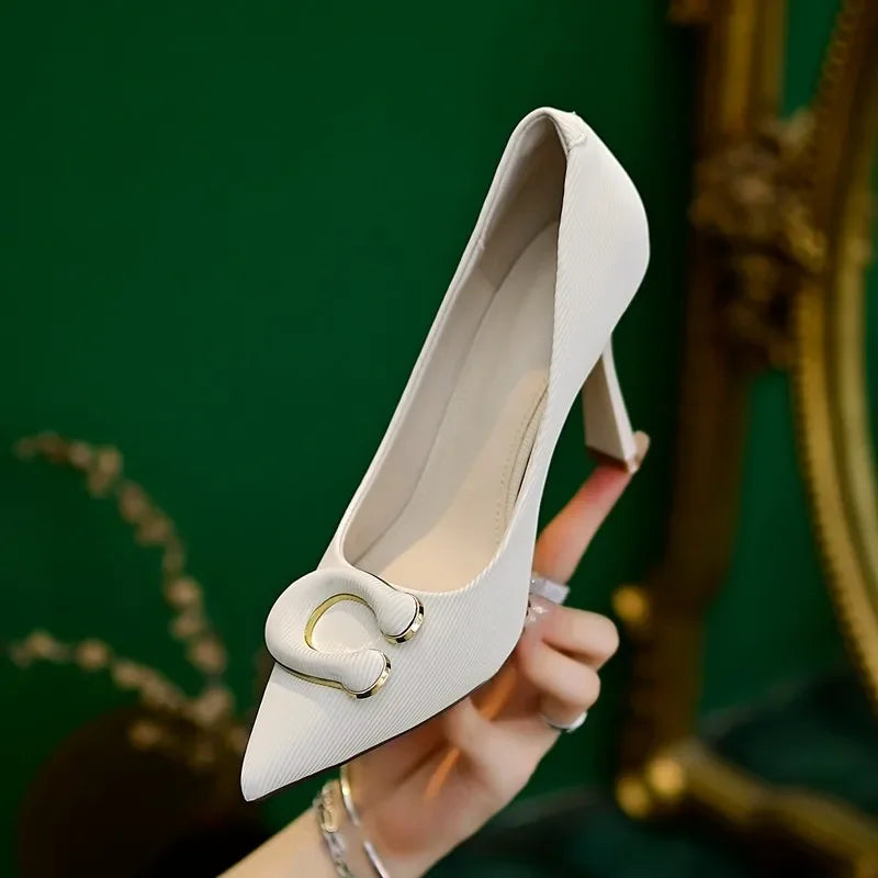Golden Grace Heels