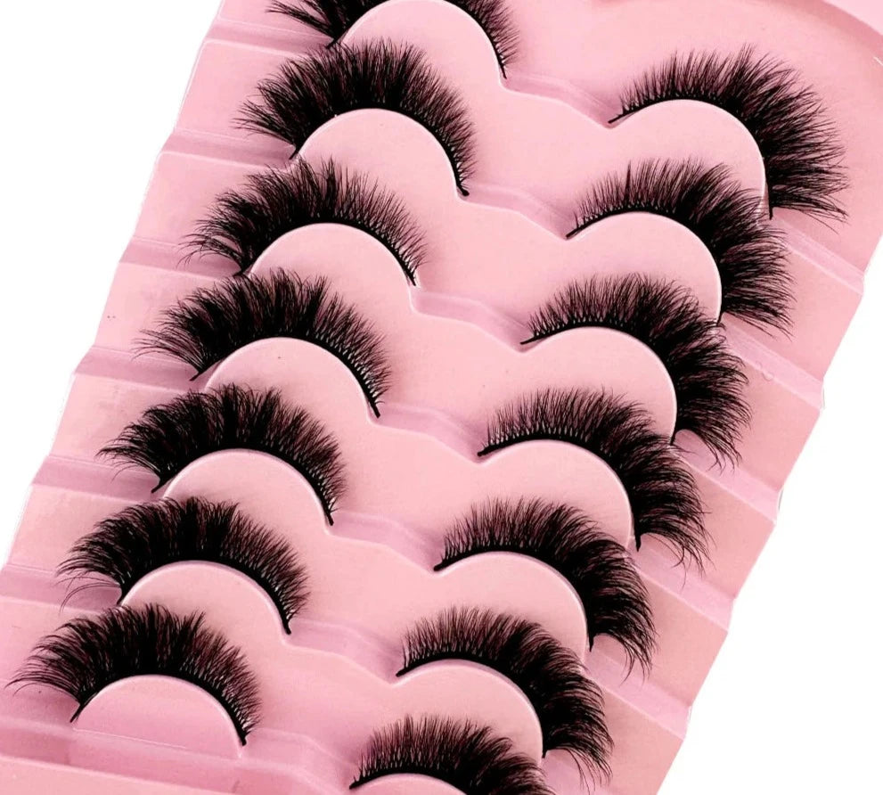 Fluffy Faux Mink Cat Eyelashes