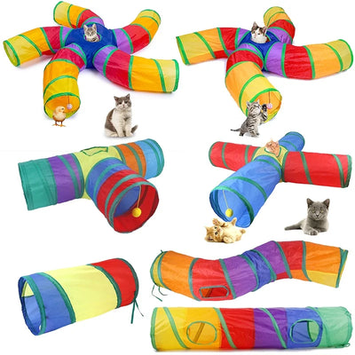 Foldable Pet Cat Tunnel Toys