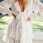 Cascading Ruffles Long Sleeve Mini Dress