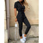 Women's Monochromatic Belted Jumpsuit