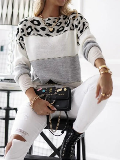 Stylish Leopard Pullover for Women