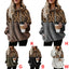 Leopard Montage Thermal Hooded Sweatshirt