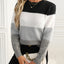 Soft Contrast Color Pullover