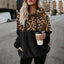 Leopard Montage Thermal Hooded Sweatshirt